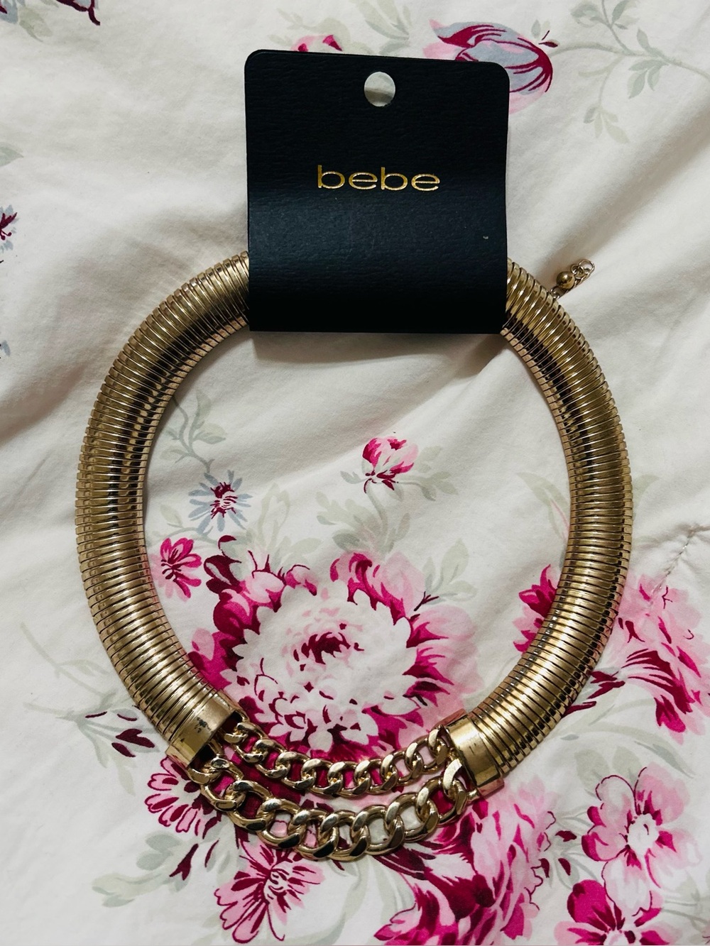 NWT BEBE Gold Necklace